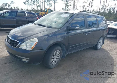 2014 Kia Sedona Lx z USA, uszkodzony, nr VIN KNDMG4C75E6568505
